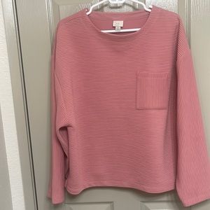 Long sleeved, pink top